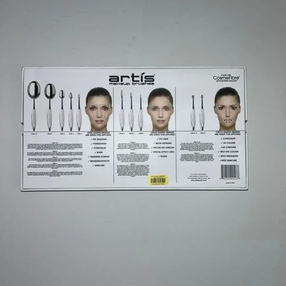 Artis Elite Collection Mirror Finish 10-Piece Makeup Brush Set. - Picture 3 of 3